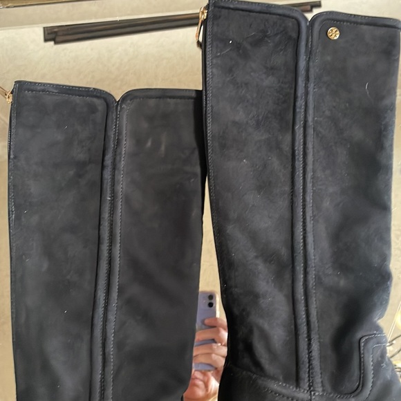 Tory Burch Irene Suede Wedge Boots 11 - Picture 3 of 10